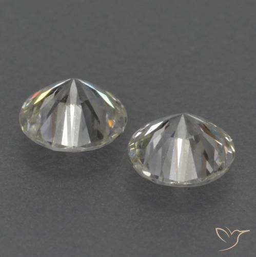 Gemas de Diamante K natural de 0.15 ct, Redondo, VVS-VS