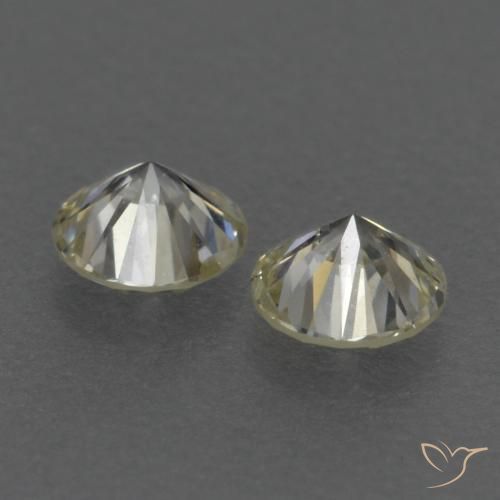 Gemas de Diamante K natural de 0.22 ct, Redondo, VVS-VS