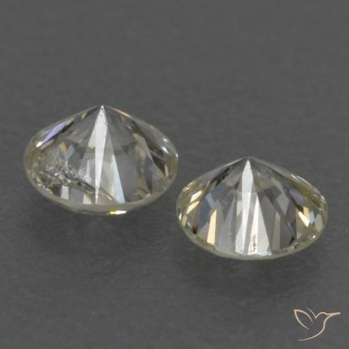 Gemas de Diamante K natural de 0.18 ct, Redondo, VVS-VS