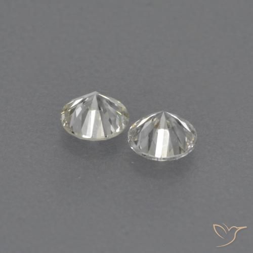 Gemas de Diamante H natural de 0.16 ct, Redondo, VVS-VS