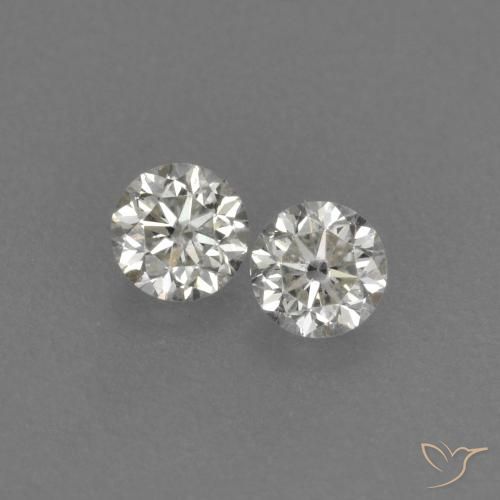 0.19ctw Natural H Diamante, Redondo, VVS-VS