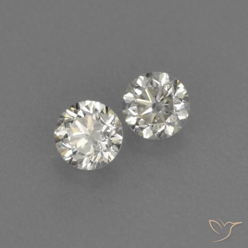 Gemas de Diamante H natural de 0.19 ct, Redondo, VVS-VS