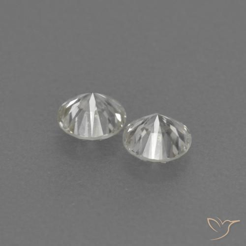 Gemas de Diamante H natural de 0.19 ct, Redondo, VVS-VS