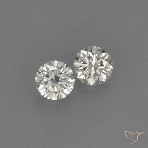 Gemas de diamante i natural de 0,15 ct, corte redondo, VVS-VS