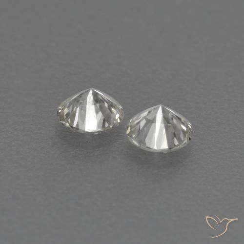 Gemas de diamante i natural de 0,15 ct, corte redondo, VVS-VS