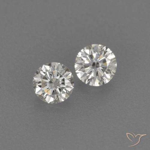Gemas de Diamante I natural de 0.15 ct, Redondo, VVS-VS