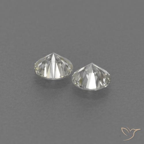 Gemas de Diamante H natural de 0.14 ct, Redondo, VVS-VS