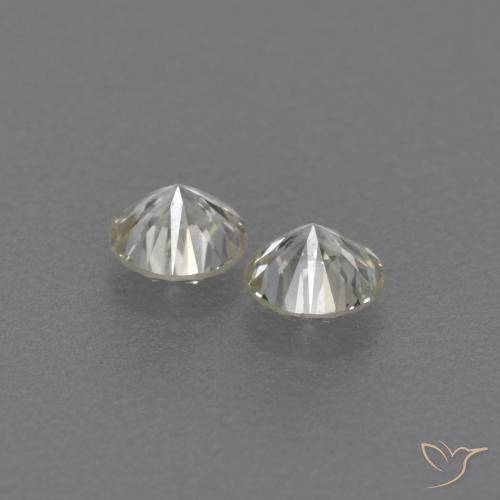 Gemas de Diamante J natural de 0.17 ct, Redondo, VVS-VS