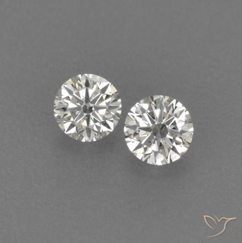 0.17ctw Natural H Diamante, Redondo, VVS-VS