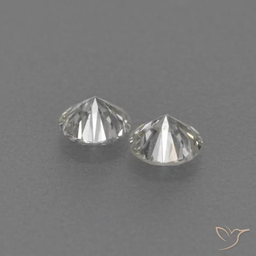 Gemas de Diamante H natural de 0.17 ct, Redondo, VVS-VS