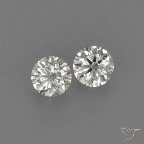 Gemas de Diamante I natural de 0.16 ct, Redondo, VVS-VS