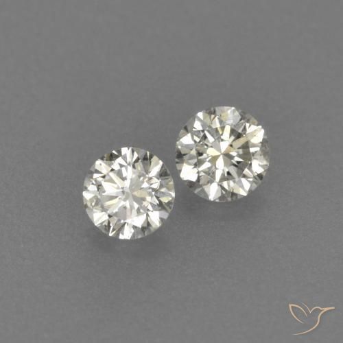 Gemas de Diamante I natural de 0.15 ct, Redondo, VVS-VS