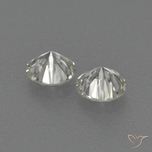 Gemas de Diamante L natural de 0.27 ct, Redondo, VVS-VS