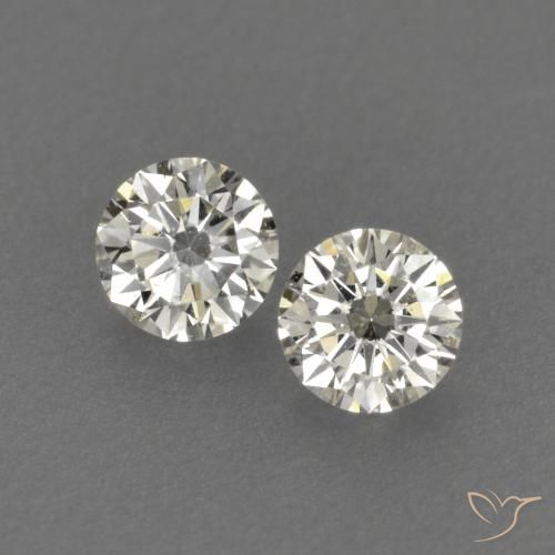 Gemas de Diamante J natural de 0.17 ct, Redondo, VVS-VS