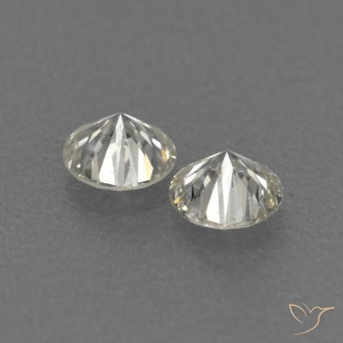 Gemas de Diamante J natural de 0.17 ct, Redondo, VVS-VS