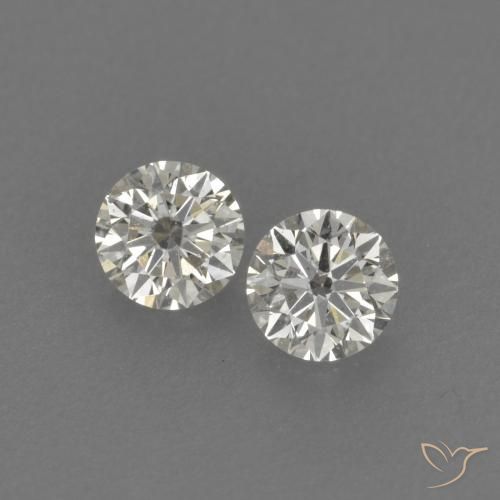0.21ctw Natural H Diamante, Redondo, VVS-VS