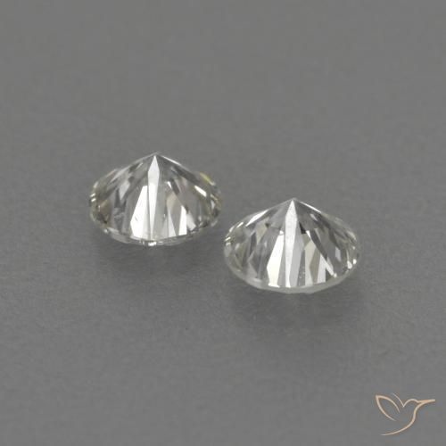 Gemas de Diamante H natural de 0.21 ct, Redondo, VVS-VS