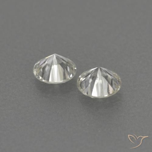 Gemas de Diamante K natural de 0.17 ct, Redondo, VVS-VS