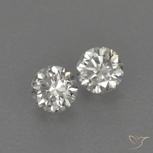 Gemas de Diamante I natural de 0.21 ct, Redondo, VVS-VS