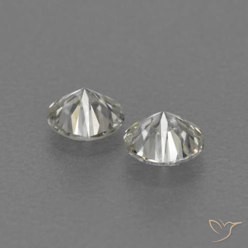 Gemas de Diamante H natural de 0.23 ct, Redondo, VVS-VS