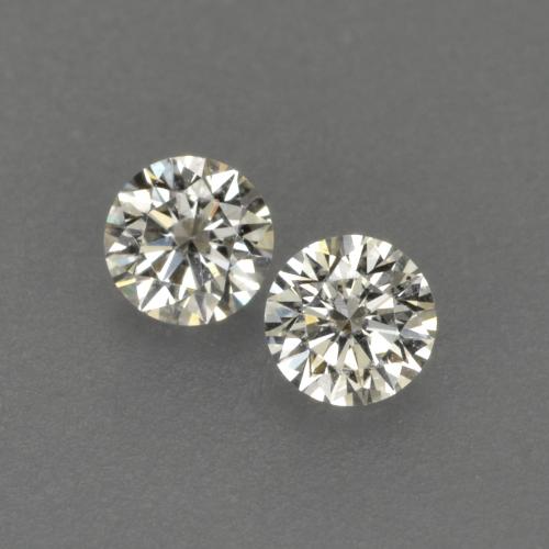 Gemas de Diamante J natural de 0.13 ct, Corte Redondo, VVS-VS