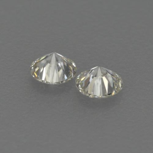 Gemas de Diamante J natural de 0.13 ct, Corte Redondo, VVS-VS