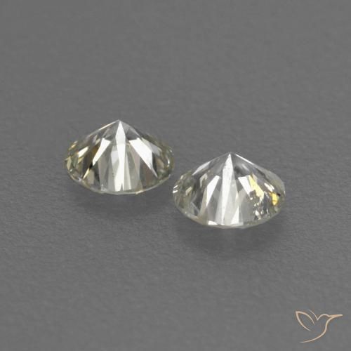 Gemas de Diamante J natural de 0.14 ct, Redondo, VVS-VS