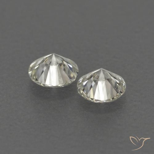 Gemas de Diamante J natural de 0.14 ct, Redondo, VVS-VS