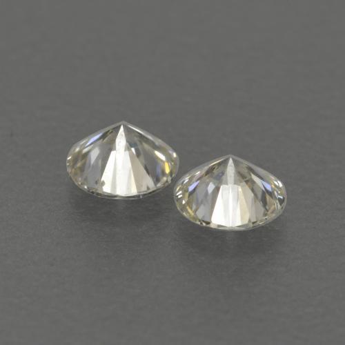 Gemas de Diamante L natural de 0.13 ct, Redondo, VVS-VS