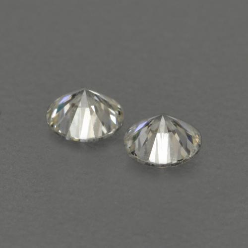 Gemas de diamante blanco natural de 0,13 ct, corte redondo, VVS-VS