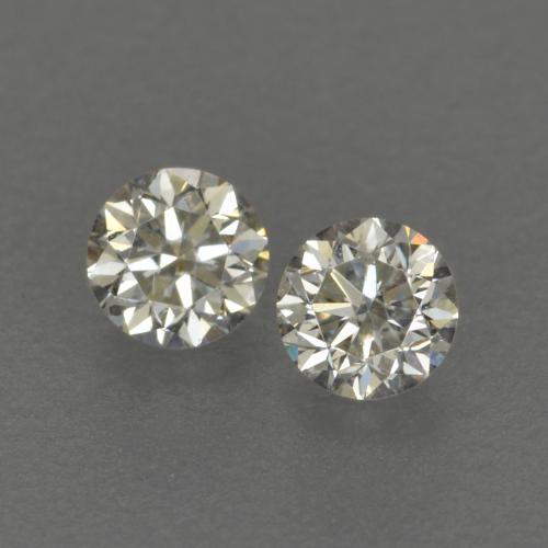 Gemas de Diamante K natural de 0.17 ct, Corte Redondo, VVS-VS
