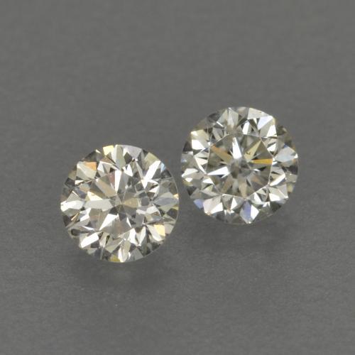 Gemas de Diamante K natural de 0.17 ct, Corte Redondo, VVS-VS