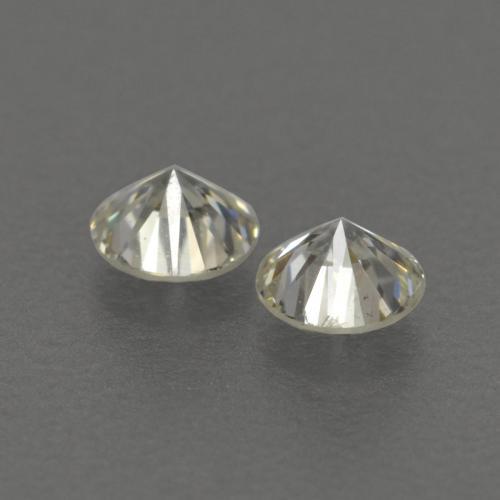 Gemas de Diamante K natural de 0.17 ct, Corte Redondo, VVS-VS
