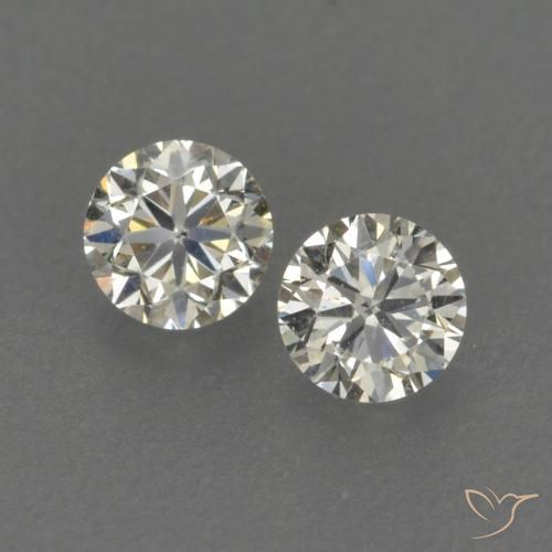 Gemas de Diamante I natural de 0.19 ct, Redondo, VVS-VS