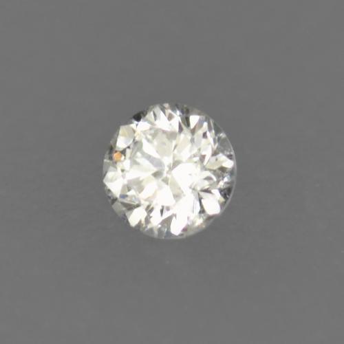 Diamante blanco natural de 0,01 ct, corte redondo, VS