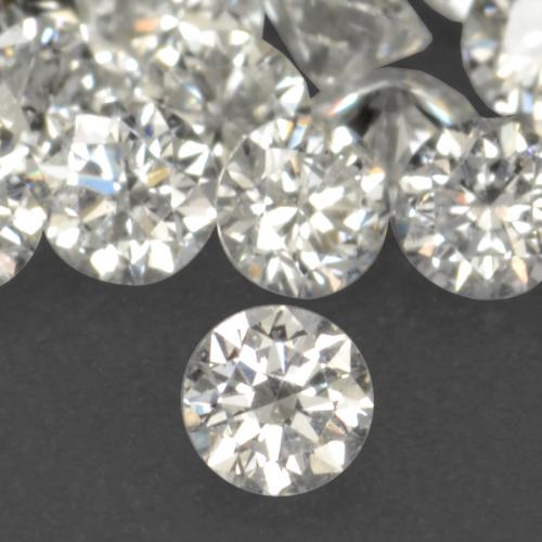 Diamante blanco natural de 0,02 ct, corte redondo, VS-SI