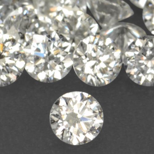 Diamante blanco natural de 0,02 ct, corte redondo, VS-SI