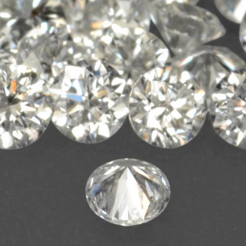 Diamante blanco natural de 0,02 ct, corte redondo, VS-SI