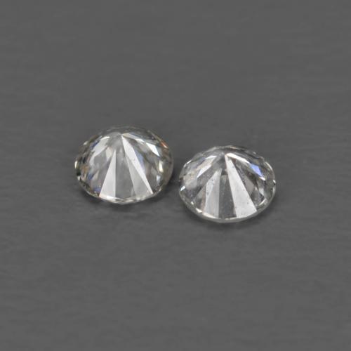 Gemas de Diamante Blanco cálido natural de 0.03 ct, Corte Redondo, VVS-VS