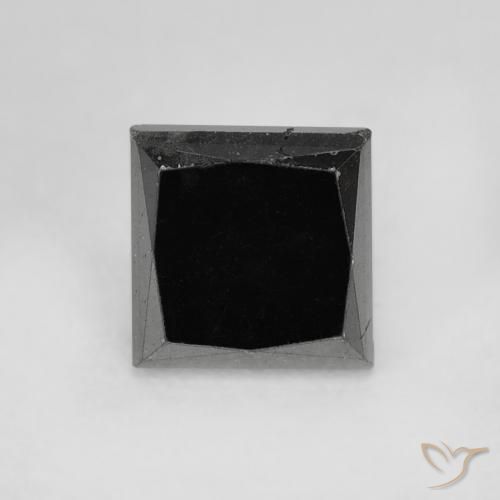 1.07ct Natural Negro Diamante, Cuadrado, Opaco