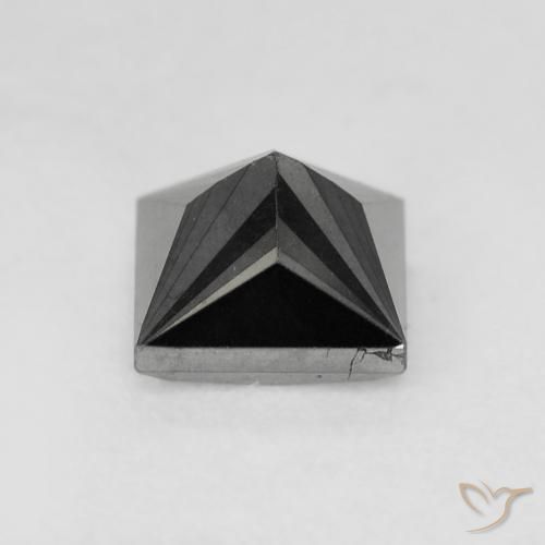 Diamante Negro natural de 0.98 ct, Cuadrado, Opaco