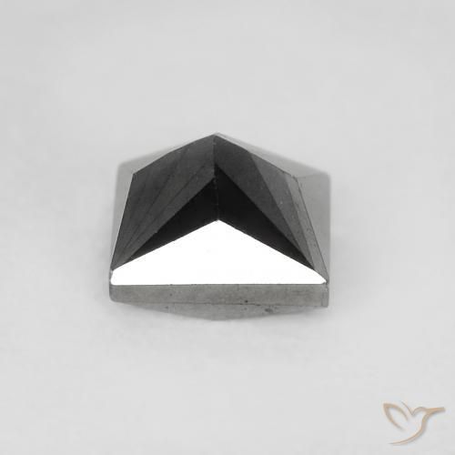 Diamante Negro natural de 0.69 ct, Cuadrado, Opaco