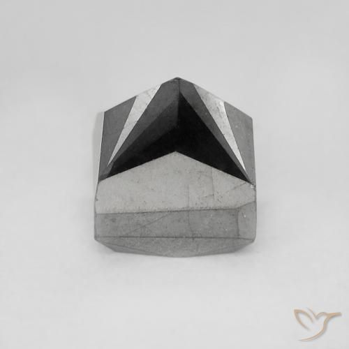 Diamante Negro natural de 1.09 ct, Cuadrado, Opaco