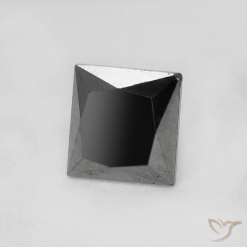 Diamante Negro natural de 1.04 ct, Cuadrado, Opaco