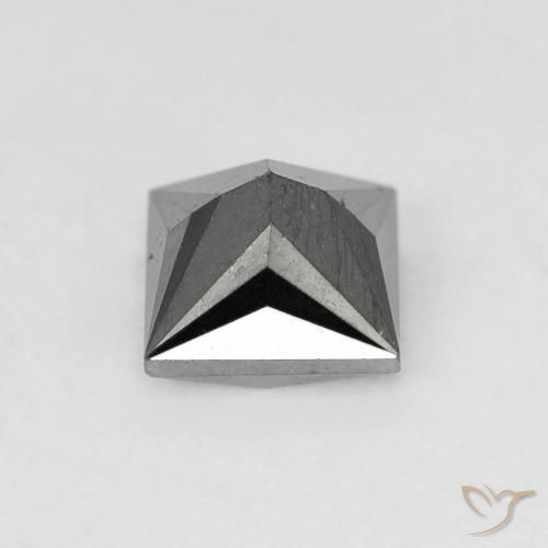 Diamante Negro natural de 1.06 ct, Cuadrado, Opaco