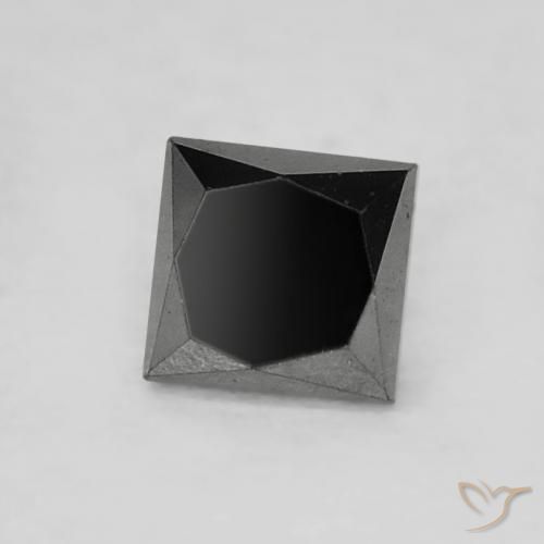 Diamante Negro natural de 0.23 ct, Cuadrado, Opaco