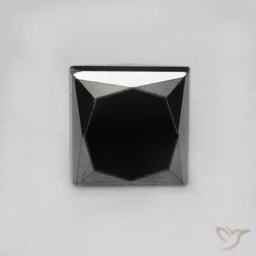 0.32ct Natural Negro Diamante, Cuadrado, Opaco