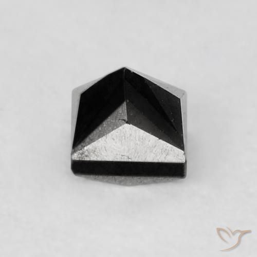 Diamante Negro natural de 0.27 ct, Cuadrado, Opaco