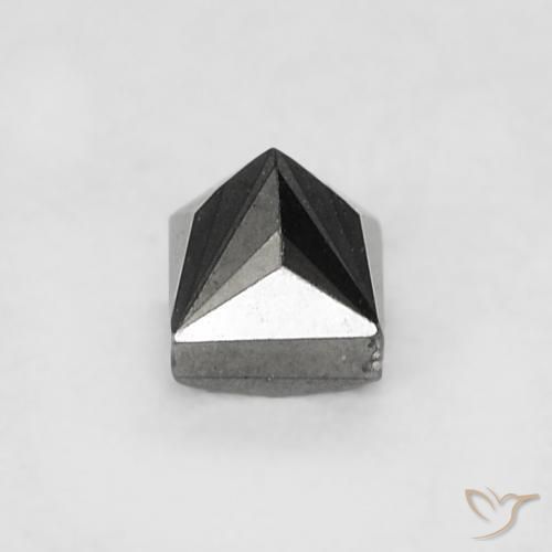 Diamante Negro natural de 0.17 ct, Cuadrado, Opaco