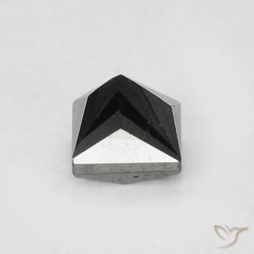 Diamante Negro natural de 0.20 ct, Cuadrado, Opaco